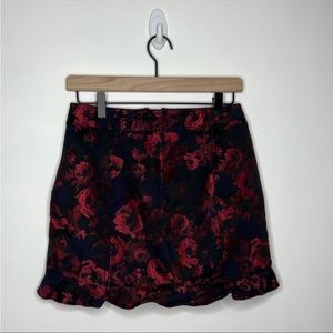 Express mini skirt Size2. Black and red